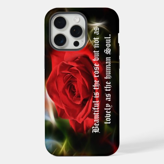 Beau Red Rose iPhone / coque ipad (Verso)