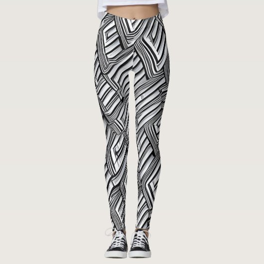 Beau Résumé Design Leggings (Devant)