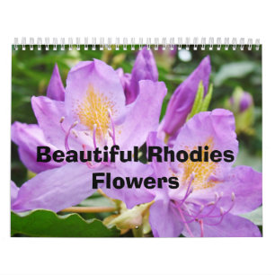 Beau Rhodies fleurit la nature de calendrier