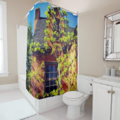 Beau rideau de douche d'arbre (En situation)