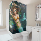 Beau rideau en douche de sirène d'imaginaire (En situation)