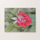 Beau Rose dans Nature Flower Art Puzzle (Horizontal)
