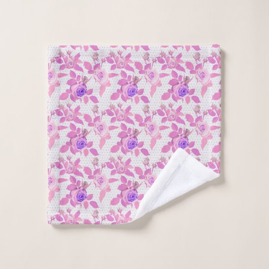 Beau Rose Rose Et Violet (Gant de toilette)