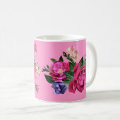 Beau Rose Sketch Coffee Mug (Devant droit)