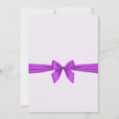 Beau Ruban Violet En Carte Anniversaire (Dos)