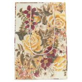 Beau sac cadeau d'automne fleuri (Dos)