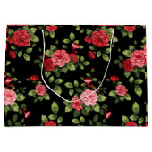 Beau sac cadeau Motif rose rouge (Devant)