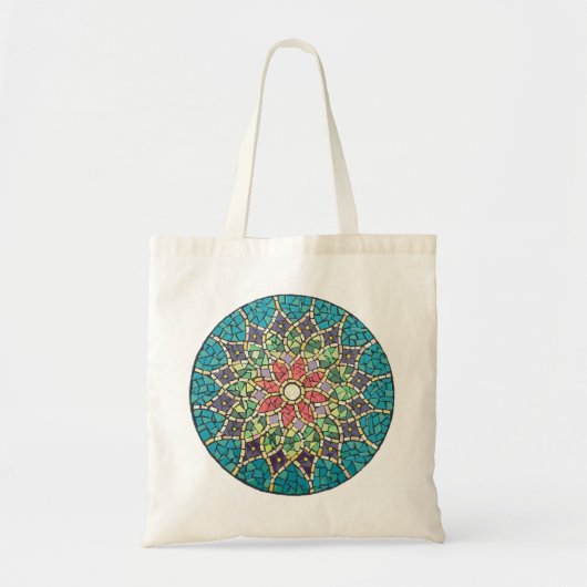 Beau Sac fourre-tout de design de mosaïque Mandala (Devant)