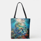 Beau Sac fourre-tout de tortue marine (Dos)