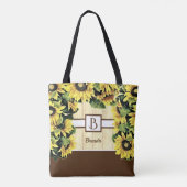 Beau Sac fourre-tout de tournesol Monogram (Dos)