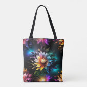 Beau Sac fourre-tout Fleurs Vivid (Dos)
