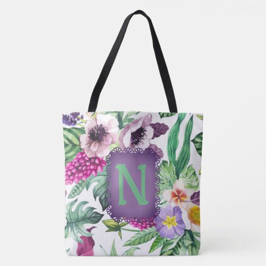 Beau Sac fourre-tout Floral (Devant)