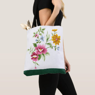Beau Sac fourre-tout Mariage Fleurs de Printemps
