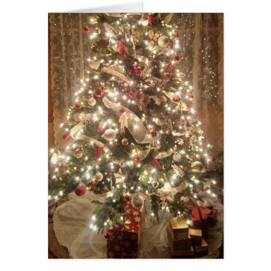 Beau sapin de Noël Salutation traditionnelle (Devant)