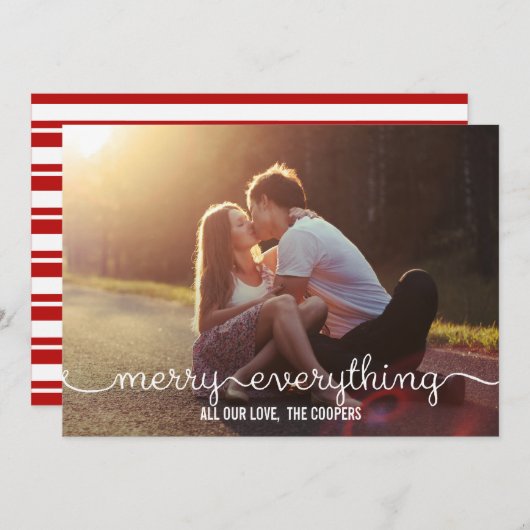 BEAU SCRIPT Cartes photos de vacances (Devant / Derrière)