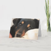 Beau S'En Sortir Bientôt Carte De Voeux Chien (Dos)