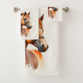 Beau Sorrel Horse Portrait (En situation)