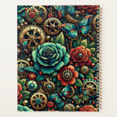Beau Steampunk Gears à thème et Roses (Dos)
