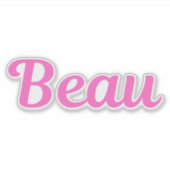 Beau Sticker (Voorkant)