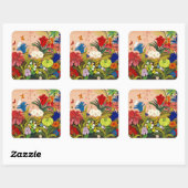 Beau Sticker Carré de jardin (Feuille)