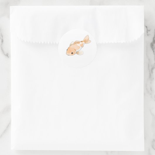 Beau Sticker d'impression d'aquarelle Koi Fish (Sac)