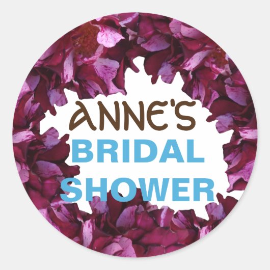 Beau Sticker Fête des mariées Fleurs (Devant)