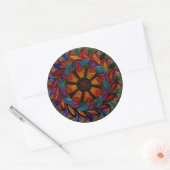 Beau Sticker Mandala coloré (Enveloppe)