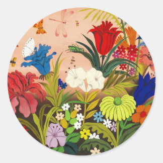Beau Sticker rond Garden