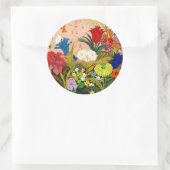 Beau Sticker rond Garden (Sac)