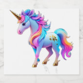 Beau Sticker Unicorn 1 (Étiquettes simples)