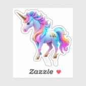 Beau Sticker Unicorn 1 (Feuille)