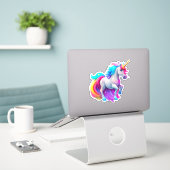 Beau Sticker Unicorn 2 (Ordinateur portable sur le bureau)