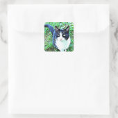 Beau Stickers Chat noir et blanc (Sac)