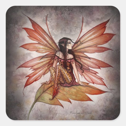 Beau Stickers Fairy Automne par Molly Harrison (Devant)