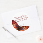 Beau Stickers Mariage Papillon (Enveloppe)