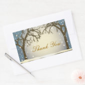 Beau Stickers Merci Arches Archées d'hiver (Enveloppe)