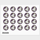 Beau Stickers Roses Blanches (Feuille)