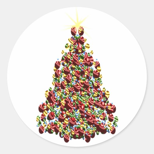 Beau Stickers Saison de Noël Arbre (Devant)