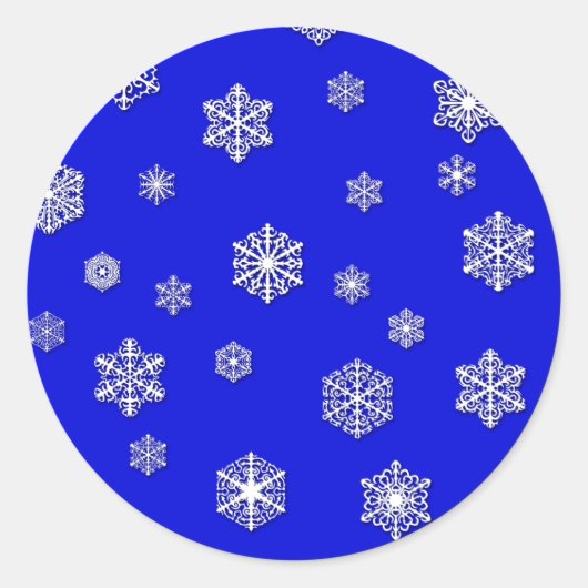 Beau Stickers Stickers Snowflakes blancs (Devant)