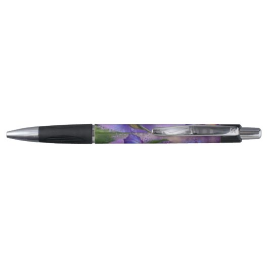 Beau Stylo Fleurs Iris Violet (Dos)