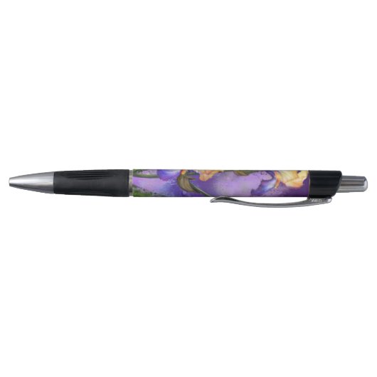 Beau Stylo Fleurs Iris Violet (Bas)