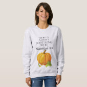 Beau Sweatshirt Citrouille d'automne (Devant entier)