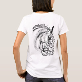beau T-shirt de cheval