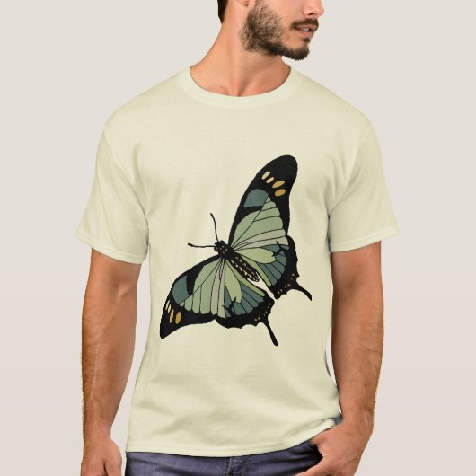 Beau T-shirt de papillon de machaon (Devant)