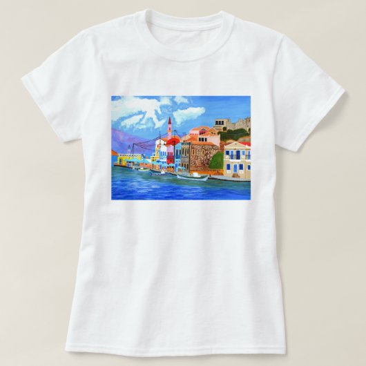 Beau T-shirt Grèce Plus Taille (Design devant)