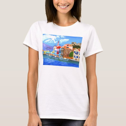 Beau T-shirt Grèce Plus Taille (Devant)