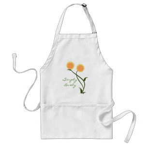 Beau Tablier Fleuri, Orange