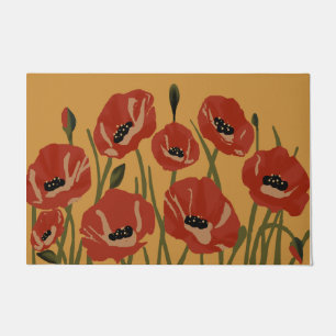 Beau Tapis à fleurs rouges, Nouveau Mat cadeau ma