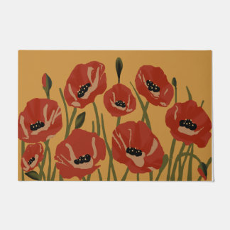 Beau Tapis à fleurs rouges, Nouveau Mat cadeau mai