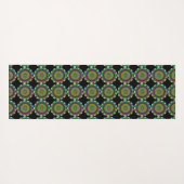 Beau tapis bleu de méditation et de yoga de (Dos (Horizontal))